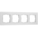 Рамка из стекла на 4 поста Senso белый soft-touch Werkel W0043101