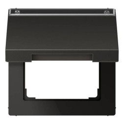 Крышка Jung LS серия антрацит откидная с возвратной пружиной и полем для надписи 12×15 мм AL2990NAKLAN