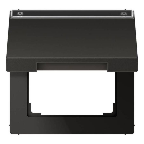 Крышка Jung LS серия антрацит откидная с возвратной пружиной и полем для надписи 12×15 мм AL2990NAKLAN