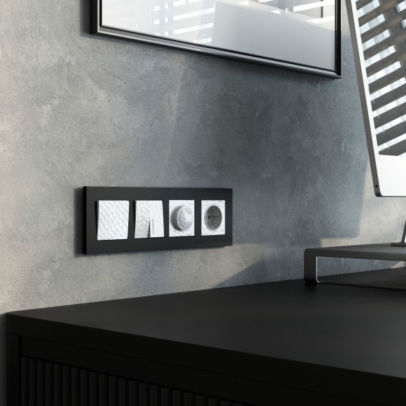 Выключатель одноклавишный проходной (Hammer белый) Werkel W1212001