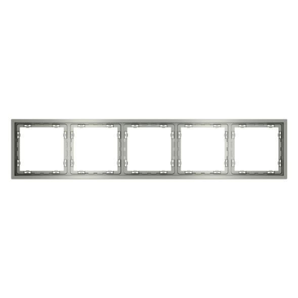 Рамка пластиковая VOLTUM S70 на 5 постов, (сталь)