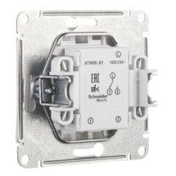 1-клавишный ПЕРЕКЛЮЧАТЕЛЬ, 10АХ, механизм, быстрозажим. клем., МОККО Schneider Electric Art Gallery GAL000661S