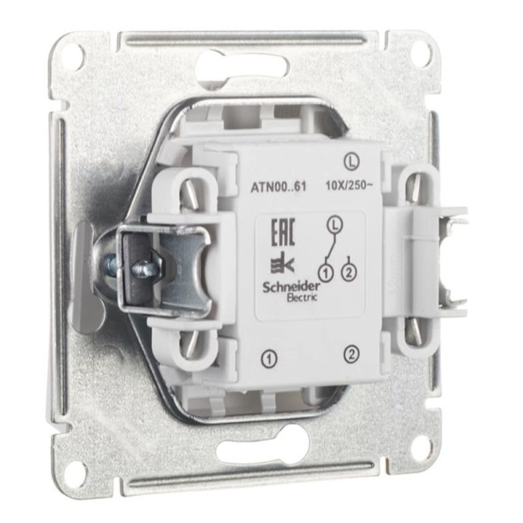 1-клавишный ПЕРЕКЛЮЧАТЕЛЬ, 10АХ, механизм, быстрозажим. клем., МОККО Schneider Electric Art Gallery GAL000661S