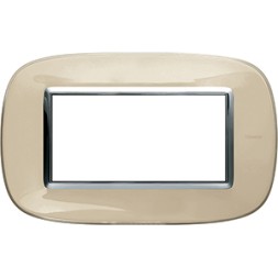 Рамка Bticino Axolute Овал Бежевая карамель 4 модуля HB4804DA