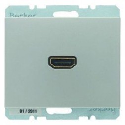 Розетка HDMI-CABLE Berker K.5 лакированный алюминий 3315437004