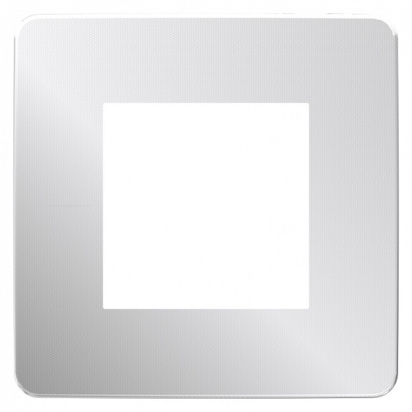 Рамка Schneider Electric Unica Studio Metal Хром / Белый 1 пост NU280255