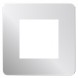 Рамка Schneider Electric Unica Studio Metal Хром / Белый 1 пост NU280255