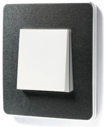 Рамка Schneider Electric Unica Studio Metal Хром / Белый 1 пост NU280255