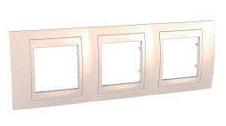 Рамка Schneider Electric Unica Хамелеон бежевый 3 поста MGU6.006.25