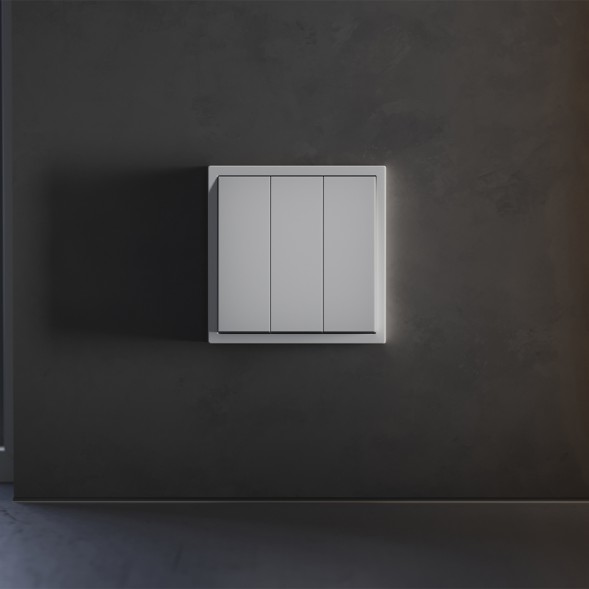 Клавиши для выключателя/переключателя трехклавишного, S70 (серый)