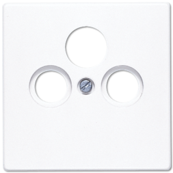 Накладка Jung LS серия белая TV-SAT-FM розетки LS990SATWW