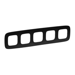 Рамка Legrand Valena Allure Черный матовый 5 постов 754405