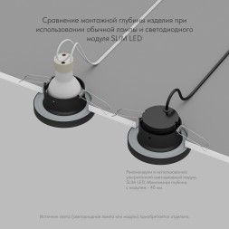 Влагозащищенный светильник Denkirs DK3012-BK