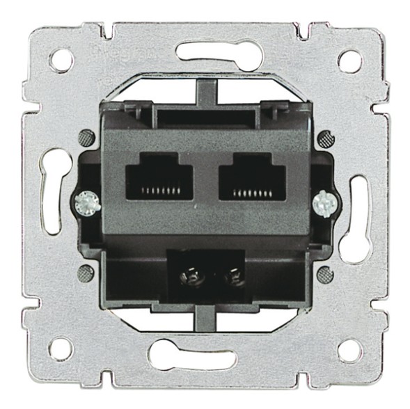 Розетка телефонная Legrand Galea Life 2хRJ45 сат.3 PRO21 775936