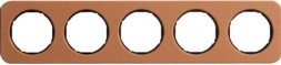 Рамка Berker R.1 Кожа черный 5 постов 10152364