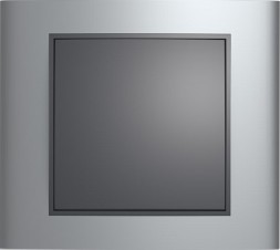 Рамка Berker B.3 Алюминий / Антрацит 1 пост 10113004
