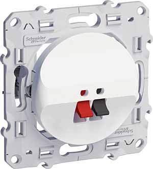 Аудиорозетка Schneider Electric Odace белый S52R487