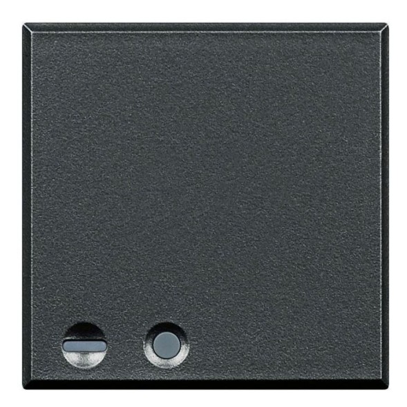 Клавиши Bticino Axolute Алюминий с подсвечиваемыми символами для выключатель в дизайне AXIAL - 2 модуля, ON HC4921/2LM