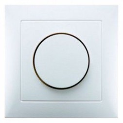 Поворотный диммер Berker B.7 полярная белизна, матовый с накладкой и регулирующей кнопкой 28199909