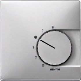 Центральная плата Merten Artec алюминий терморегулятора с переключателем, System Design MTN537460