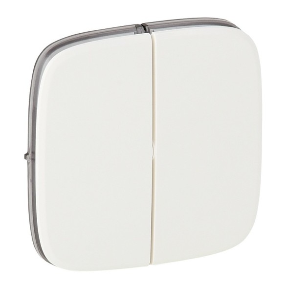 Лицевая панель Legrand Valena ALLURE Белая для двухклавишного выключателя 755025