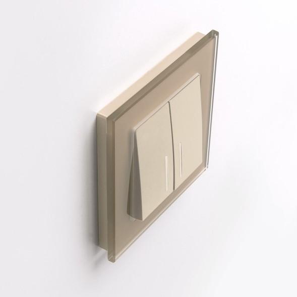 Рамка из стекла на 1 пост Favorit шампань Werkel W0011111