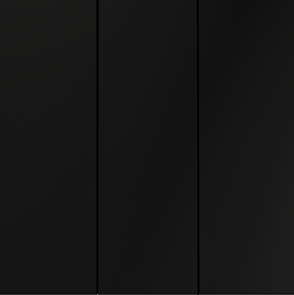 Выключатель встраиваемый VOLTUM S70 трехклавишный 10А, (черный матовый)