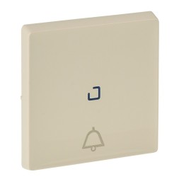 Лицевая панель Legrand Valena Life Слоновая кость для кнопочного выключателя, с символом &quot;звонок&quot;,c линзой для подсветки 755051