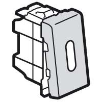 Кнопка Переключатель Legrand Mosaic алюминий 6A светодиодная подсветка 1 модуль 079232