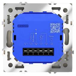 Терморегулятор электронный VOLTUM S70 с индикацией и датчиком, для теплого пола, (шелк)