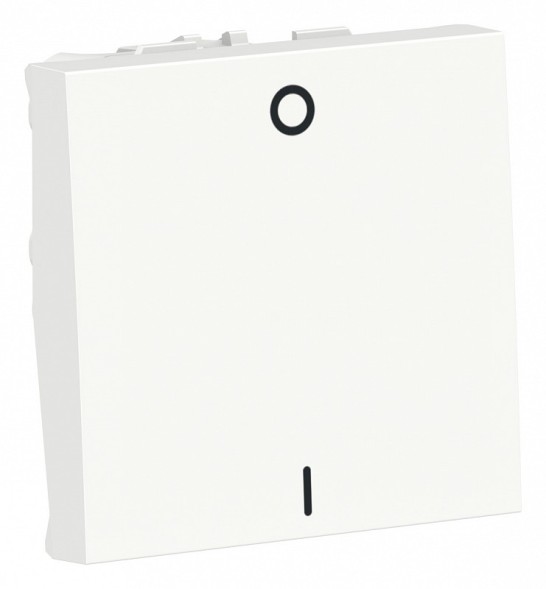 Выключатель Schneider Electric Unica Modular Белый двухполюс, 1-клавиш, сх. 2 16 AX, 250 В, 2 модуля NU326218