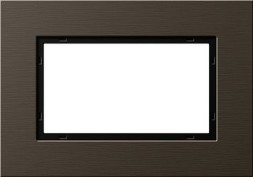 Рамка Gira Esprit Коричневый / Алюминий полтора поста 1001127