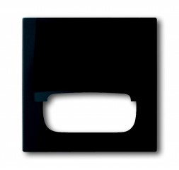 Накладка ABB impuls черный бархат с крышкой 50x50 AMP 2CKA001753A0142 1746-775