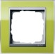 Рамка Gira Event Clear Зеленый / Алюминий 1 пост 0211746