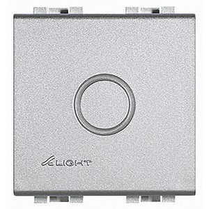 Заглушка Bticino LivingLight Air Алюминий с выламываемой вставкой, размер 2 модуля NT4951