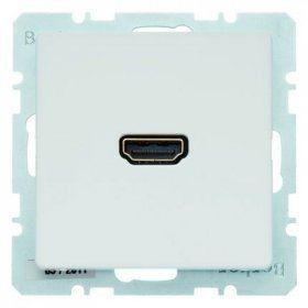Розетка HDMI-CABLE Berker Q.1 полярная белезна 3315436089