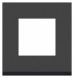 Рамка Schneider Electric Unica Pure Черное стекло / антрацит 1 пост NU600286
