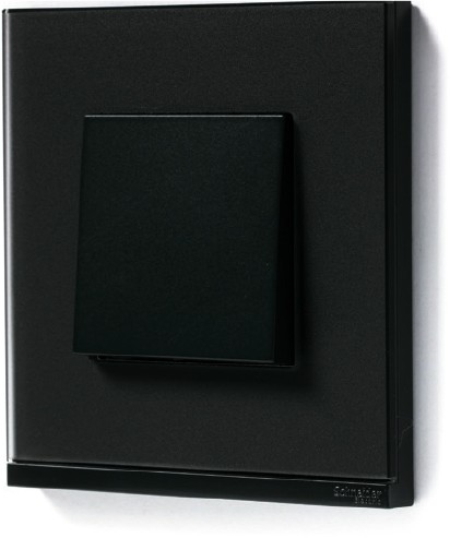 Рамка Schneider Electric Unica Pure Черное стекло / антрацит 1 пост NU600286