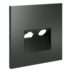 Накладка для розетки TV+RJ45 кат. 6, S70 (титан)