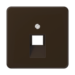 Накладка Jung CD серия коричневая 1-ой наклонной ТЛФ/комп розетки CD569-1UABR