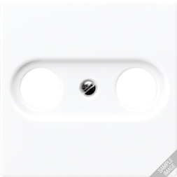 Накладка TV-FM розетки Jung AS серия белая антибактериальный ABA561PLTVWW