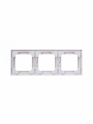 Рамка ABB Levit Белый / Белый 3 поста 2CHH015030A6003 3901H-A05030 03W