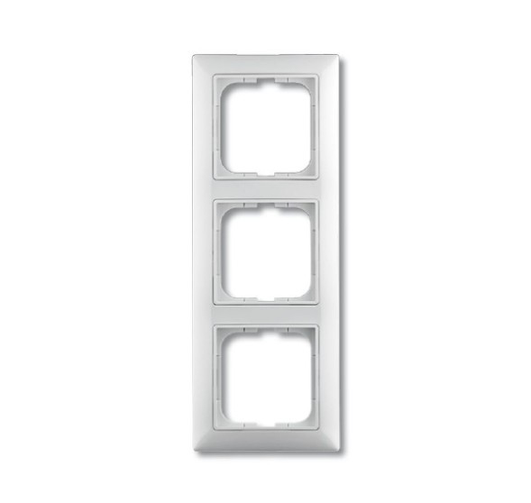Рамка ABB с декоративной накладкой Basic 55 Альпийский белый 3 поста 2CKA001725A1481 2513-94-507