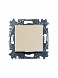 Переключатель ABB Levit слоновая кость / белый перекрёстный одноклавишный 2CHH590745A6017 3559H-A07445 17W