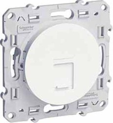 Розетка RJ45 Schneider Electric Odace 5 белый UTP infr S52R471