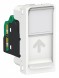 Розетка компьютерная RJ45 Schneider Electric Unica Modular Белый 1очная, кат. 5е STP, 1 Модуль NU341218