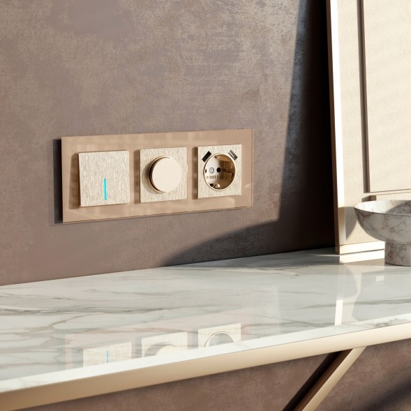 Диммер N (шампань рифленый) Werkel W1142010