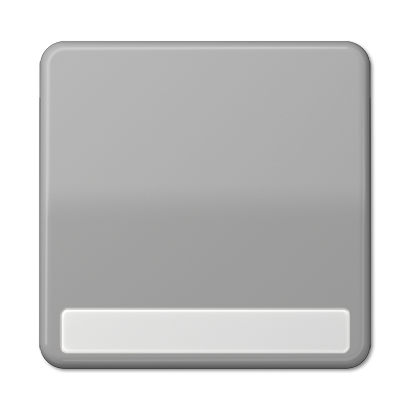 Клавиша Jung CD серия серая 1-я с полем для надписи CD590NAGR