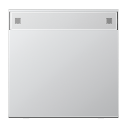 Клавиша Jung LS серия алюминий 1-я с полем для надписи AL2990NA