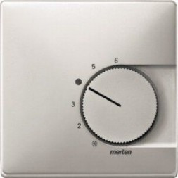 Центральная плата Merten Artec сталь терморегулятора с переключателем, System Design MTN537446